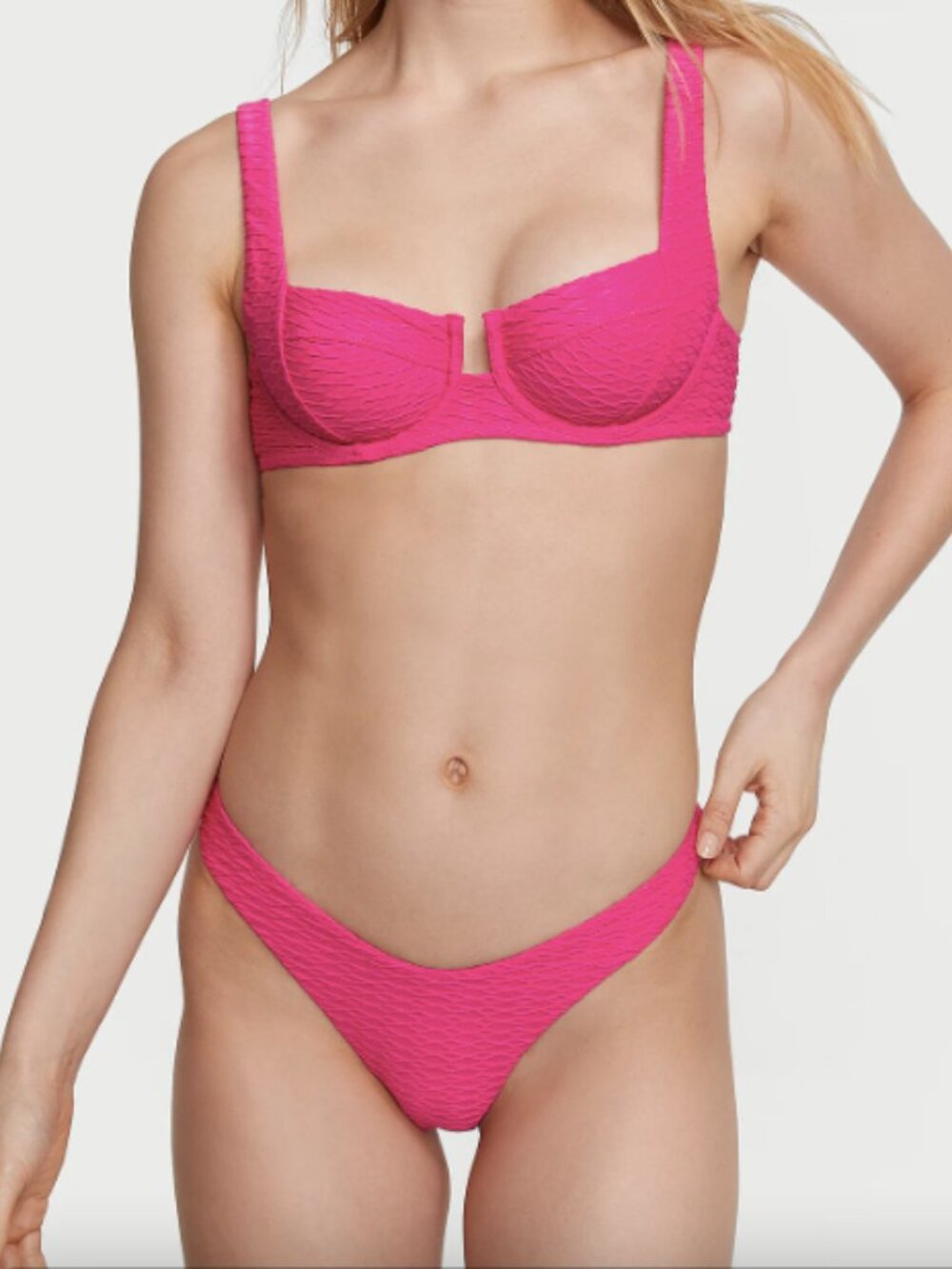 NWT! Victoria's Secret 32B/S Hot Pink Bikini